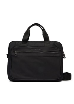 Torba na laptopa Tommy Hilfiger Th Repreve Computer Bag AM0AM14149 Czarny ze sklepu eobuwie.pl w kategorii Torby na laptopa - zdjęcie 189012896