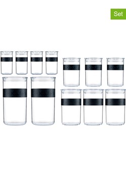 bodum Pojemniki (12 szt.) "Presso" w kolorze czarnym ze sklepu Limango Polska w kategorii Pojemniki kuchenne - zdjęcie 189014967