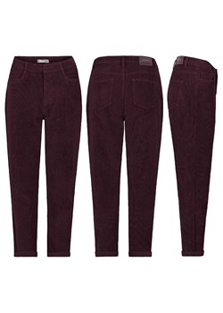 Eight2Nine Spodnie sztruksowe - Mom fit - w kolorze bordowym ze sklepu Limango Polska w kategorii Spodnie damskie - zdjęcie 189017218
