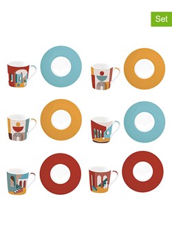 Easy Life Filiżanki (6 szt.) "Illusion" ze wzorem do kawy - 100 ml ze sklepu Limango Polska w kategorii Dzbanki i zaparzacze - zdjęcie 189018286