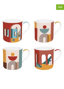 Easy Life Kubki (4 szt.) "Illusion" ze wzorem - 300 ml ze sklepu Limango Polska w kategorii Dzbanki i zaparzacze - zdjęcie 189018298