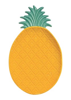 Easy Life Półmisek "Madagascar" w kolorze pomarańczowo-zielonym - 28 x 17 cm ze sklepu Limango Polska w kategorii Misy i tace dekoracyjne - zdjęcie 189018319