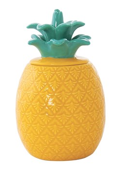 Easy Life Pojemnik "Madagascar" w kolorze pomarańczowo-zielonym - wys. 15 x Ø 9 cm ze sklepu Limango Polska w kategorii Pojemniki kuchenne - zdjęcie 189018325