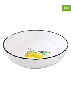Easy Life Talerze głębokie (4 szt.) "Amalfi" w kolorze biało-żółtym - Ø 18 cm ze sklepu Limango Polska w kategorii Naczynia - zdjęcie 189018377