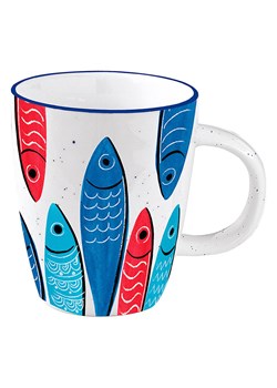 Easy Life Kubek "Sardine's Party" w kolorze biało-niebiesko-czerwonym - 350 ml ze sklepu Limango Polska w kategorii Dzbanki i zaparzacze - zdjęcie 189018448