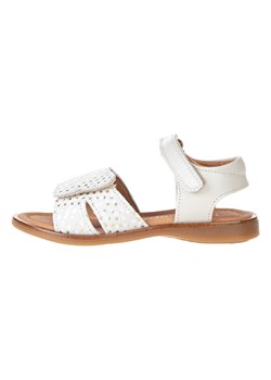 POM POM Skórzane sandały w kolorze białym ze sklepu Limango Polska w kategorii Sandały dziecięce - zdjęcie 189018847