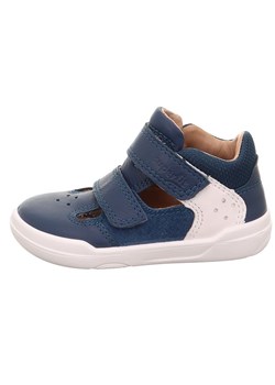 superfit Skórzane półsandały w kolorze granatowo-białym do chodzenia na boso ze sklepu Limango Polska w kategorii Sandały dziecięce - zdjęcie 189019448