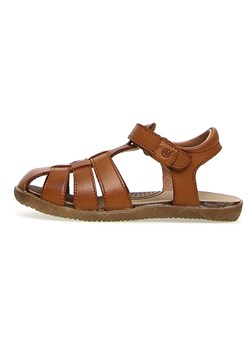 Naturino Skórzane półsandały "Scout" w kolorze brązowym ze sklepu Limango Polska w kategorii Sandały dziecięce - zdjęcie 189019527