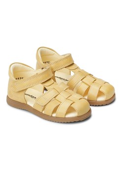 Bundgaard Skórzane półsandały "Bali" w kolorze żółtym ze sklepu Limango Polska w kategorii Sandały dziecięce - zdjęcie 189020338