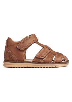 Wheat Skórzane półsandały "Sky" w kolorze jasnobrązowym ze sklepu Limango Polska w kategorii Sandały dziecięce - zdjęcie 189020817