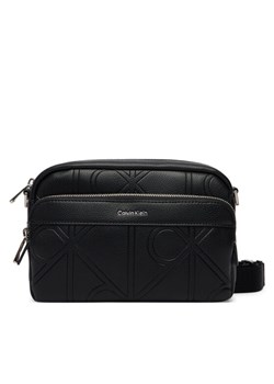 Calvin Klein Saszetka Emblem Aop Emboss Camera Bag LV04D3330G Czarny ze sklepu MODIVO w kategorii Torby męskie - zdjęcie 189021108