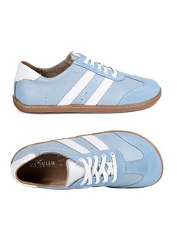 Buty BAREFOOT damskie skórzane IDA anatomiczny kształt niebieskie ze sklepu butyolivier w kategorii Półbuty damskie - zdjęcie 189022978