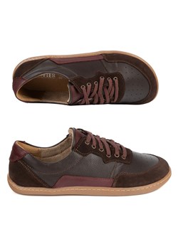 Barefoot damskie skórzane ALMA – miejskie buty casual zero drop brązowe ze sklepu butyolivier w kategorii Półbuty damskie - zdjęcie 189022997