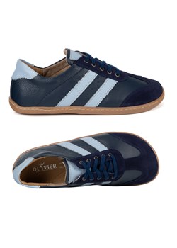 Buty BAREFOOT damskie skórzane IDA anatomiczny kształt granatowe ze sklepu butyolivier w kategorii Półbuty damskie - zdjęcie 189023027