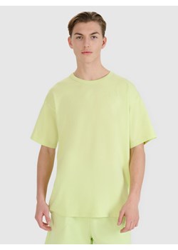 T-shirt oversize uniseks 4F 4FWSS25TTSHU1972 - zielony ze sklepu Sportstylestory.com w kategorii T-shirty męskie - zdjęcie 189023066