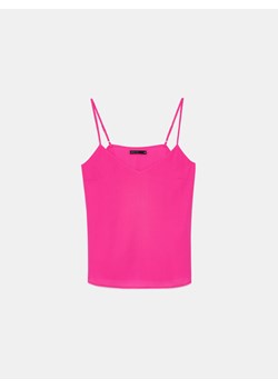 Mohito - Różowy top basic - mocny różowy ze sklepu Mohito w kategorii Bluzki damskie - zdjęcie 189024599