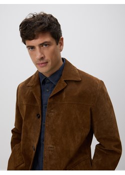 Reserved - Zamszowa kurtka - brązowy ze sklepu Reserved w kategorii Kurtki męskie - zdjęcie 189024855