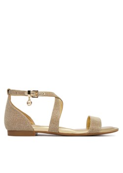 Sandały MICHAEL Michael Kors Alexa Flex Flat 40S6AXFS1D Złoty ze sklepu eobuwie.pl w kategorii Sandały damskie - zdjęcie 189025028
