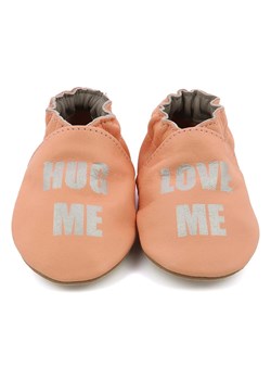 Robeez Skórzane buty "Stay Home Veg" w kolorze jasnoróżowym do raczkowania ze sklepu Limango Polska w kategorii Kapcie dziecięce - zdjęcie 189025546