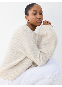Mohito - Sweter z dodatkiem wełny i moheru - beżowy ze sklepu Mohito w kategorii Swetry damskie - zdjęcie 189026696