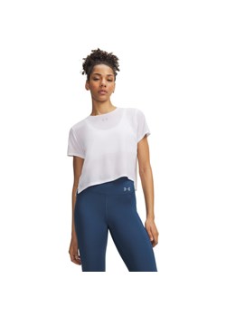 Damska koszulka do biegania Under Armour UA Velociti Shortsleeve - biała ze sklepu Sportstylestory.com w kategorii Kurtki damskie - zdjęcie 189027586
