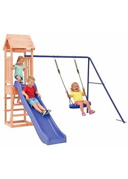 Ogrodowy plac zabaw z huśtawką i zjeżdżalnią W7-C24 ze sklepu Edinos.pl w kategorii Pozostałe wyposażenie ogrodowe - zdjęcie 189027736