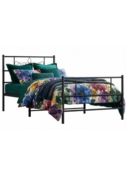 Czarne metalowe łózko rustykalne 100x200cm - Radina ze sklepu Edinos.pl w kategorii Łóżka i materace - zdjęcie 189027747