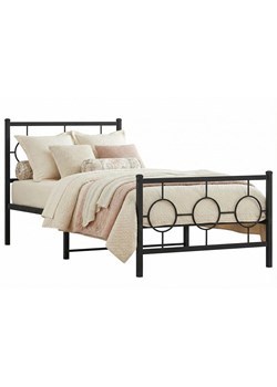 Czarne Loftowe Łóżko Pojedyncze 90X200 Cm L2 Z0-S29 ze sklepu Edinos.pl w kategorii Łóżka i materace - zdjęcie 189027756