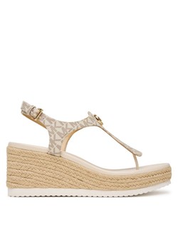 Espadryle MICHAEL Michael Kors Val Thong Wedge 40S6VAMS1B Écru ze sklepu eobuwie.pl w kategorii Espadryle damskie - zdjęcie 189027899
