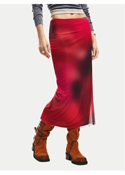 Desigual Spódnica ołówkowa Asmee 26SWFK02 Czerwony Slim Fit ze sklepu MODIVO w kategorii Spódnice - zdjęcie 189029195