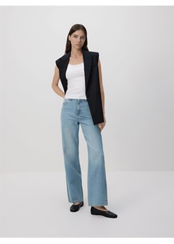 Reserved - Jeansy wide leg - niebieski ze sklepu Reserved w kategorii Jeansy damskie - zdjęcie 189030525