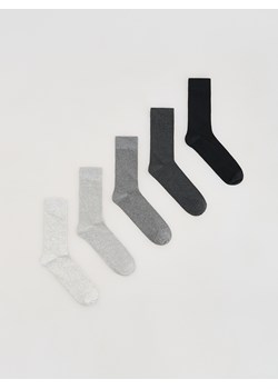 Reserved - 5 pack skarpet - ciemnoszary ze sklepu Reserved w kategorii Skarpetki męskie - zdjęcie 189030627