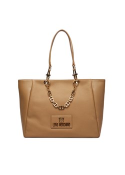 Torebka LOVE MOSCHINO JC4164PP1OL1210A Beżowy ze sklepu eobuwie.pl w kategorii Torby Shopper bag - zdjęcie 189030989