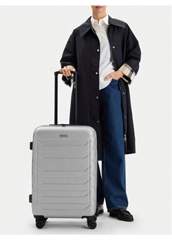 Walizka średnia GINO ROSSI C-GIN-M-003-05-SILVER Srebrny ze sklepu eobuwie.pl w kategorii Walizki - zdjęcie 189031038