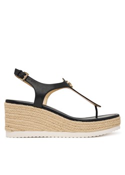 Espadryle MICHAEL Michael Kors Val Thong Wedge 40S6VAMS1L Czarny ze sklepu eobuwie.pl w kategorii Espadryle damskie - zdjęcie 189032445