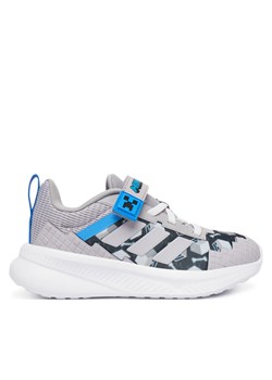 Sneakersy adidas Minecraft Fortarun 4.0 JR1945 Szary ze sklepu eobuwie.pl w kategorii Buty sportowe dziecięce - zdjęcie 189032487