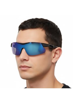 Okulary sportowe przeciwsłoneczne z polaryzacją lustrzane ESTILLO EST-412-10 blue/black ze sklepu Stylion w kategorii Okulary przeciwsłoneczne męskie - zdjęcie 189033707