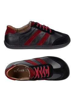 Buty BAREFOOT damskie skórzane IDA anatomiczny kształt czarne ze sklepu butyolivier w kategorii Półbuty damskie - zdjęcie 189034589