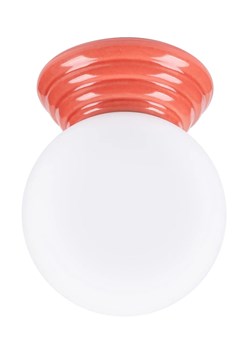 Brzoskwiniowy szklany plafon sufitowy - M165-Weskom ze sklepu Edinos.pl w kategorii Lampy sufitowe - zdjęcie 189035257