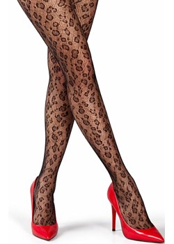 Rajstopy damskie kabaretki w panterkę Rete, Kolor czarny, Rozmiar uniwersalny, Magnetis ze sklepu Intymna w kategorii Rajstopy - zdjęcie 189036796