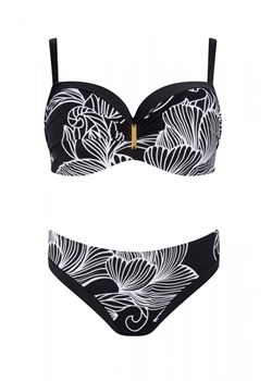 Strój kąpielowy dwuczęściowy Self S 730 V2MA1 Madera 1, Kolor czarny-wzór, Rozmiar 38C/M, Self ze sklepu Intymna w kategorii Stroje kąpielowe - zdjęcie 189036869