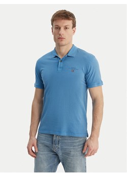 Napapijri Polo Elbas NP0A4GB4 Niebieski Regular Fit ze sklepu MODIVO w kategorii T-shirty męskie - zdjęcie 189038475