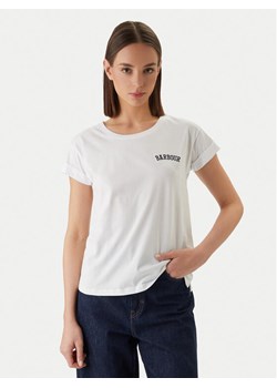Barbour T-Shirt Bede LTS0718WH11 Biały Regular Fit ze sklepu MODIVO w kategorii Bluzki damskie - zdjęcie 189038518