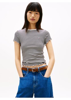 Tommy Jeans Koszulka damska Kobiety Bawełna écru w paski ze sklepu vangraaf w kategorii Bluzki damskie - zdjęcie 189039887