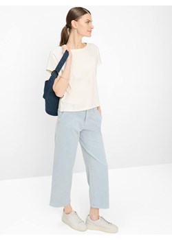 BRAX Damskie spodnie materiałowe - Maine S Kobiety Lyocell jasnoniebieski jednolity ze sklepu vangraaf w kategorii Spodnie damskie - zdjęcie 189039905