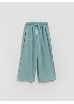 Reserved - Szerokie spodnie dresowe - miętowy ze sklepu Reserved w kategorii Spodnie dziewczęce - zdjęcie 189041998
