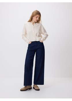 Reserved - Jeansy wide leg - granatowy ze sklepu Reserved w kategorii Jeansy damskie - zdjęcie 189042019
