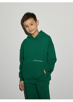 Reserved - Bawełniana bluza oversize - zielony ze sklepu Reserved w kategorii Bluzy chłopięce - zdjęcie 189042288