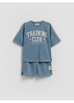 Reserved - Bawełniany komplet - niebieski ze sklepu Reserved w kategorii Spodnie chłopięce - zdjęcie 189042378