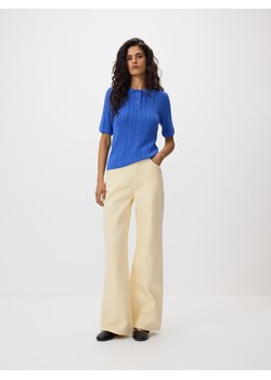 Reserved - Sweter polo z wełną - niebieski ze sklepu Reserved w kategorii Swetry damskie - zdjęcie 189042628